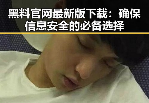 黑料 官网最新版下载：确保信息安全的必备选择