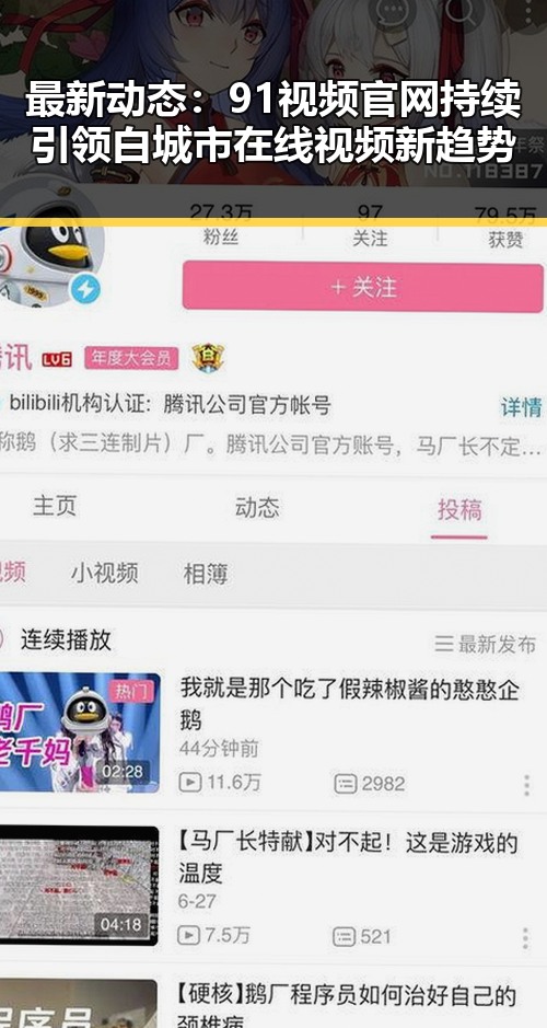 最新动态：91视频官网持续引领白城市在线视频新趋势
