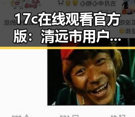 17c在线观看官方版：清远市用户的新选择