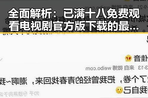 全面解析：已满十八免费观看电视剧官方版下载的最新动态与实用指南