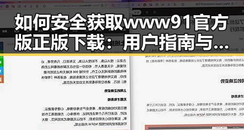 如何安全获取www91官方版正版下载：用户指南与注意事项