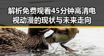 解析 免费观看45分钟高清电视动漫的现状与未来走向
