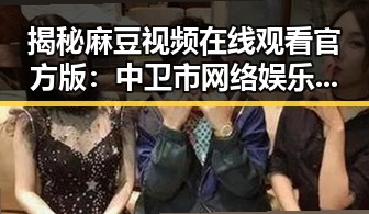 揭秘麻豆视频在线观看官方版：中卫市网络娱乐新体验