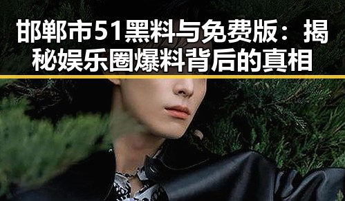 邯郸市51黑料与免费版：揭秘娱乐圈爆料背后的真相
