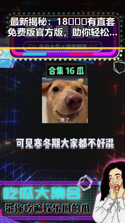 最新揭秘：18❌❌❌有直套免费版官方版，助你轻松获取娱乐资讯
