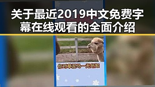 关于最近2019中文免费字幕在线观看的全面介绍