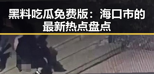 黑料吃瓜免费版：海口市的最新热点盘点