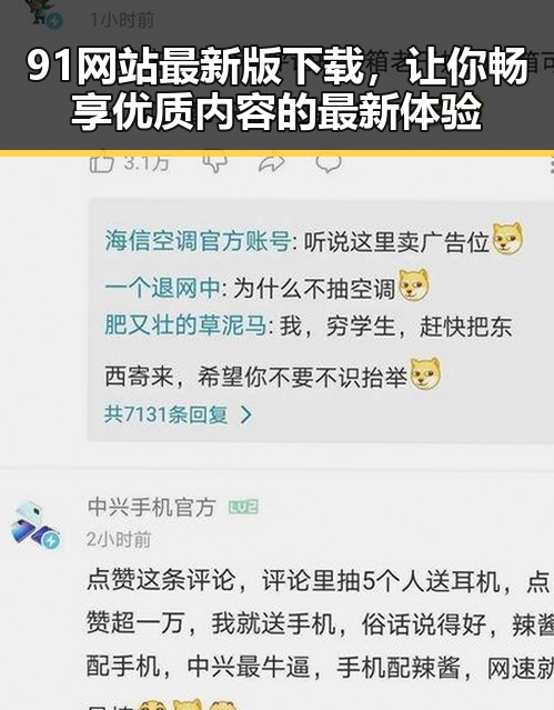 91网站最新版下载，让你畅享优质内容的最新体验