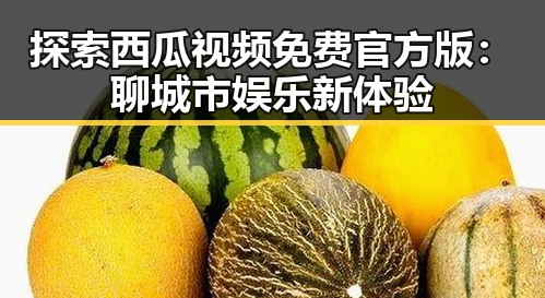探索西瓜视频免费官方版：聊城市娱乐新体验