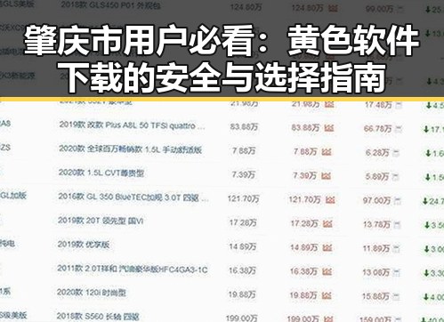 肇庆市用户必看：黄色软件下载的安全与选择指南