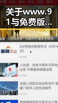 关于www.91与免费版的现状与讨论