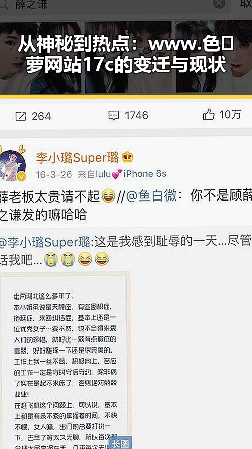 从神秘到热点：www.色😍萝网站17c的变迁与现状