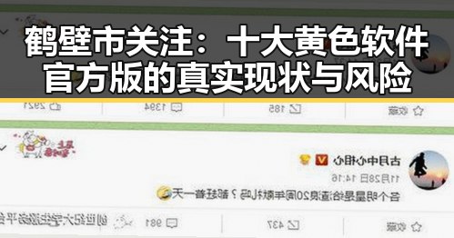 鹤壁市关注：十大黄色软件官方版的真实现状与风险