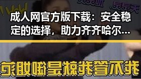 成人网官方版下载：安全稳定的选择，助力齐齐哈尔市用户体验提升