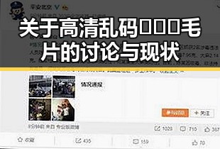 关于高清乱码🔞❌♋毛片的讨论与现状