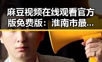 麻豆视频在线观看官方版免费版：淮南市最新免费观看指南