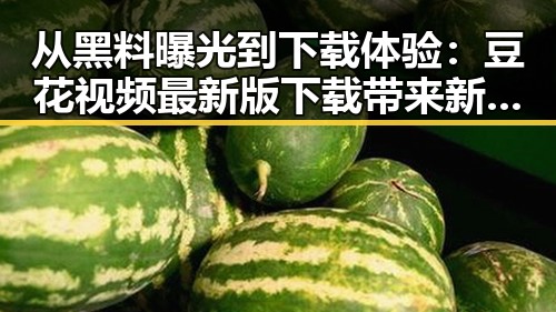 从黑料曝光到下载体验:豆花视频最新版下载带来新变化