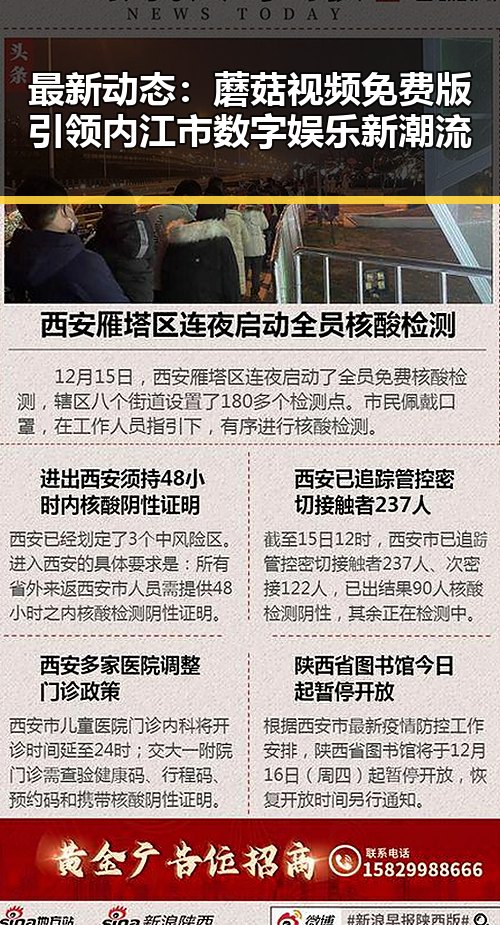 最新动态:蘑菇视频免费版引领内江市数字娱乐新潮流