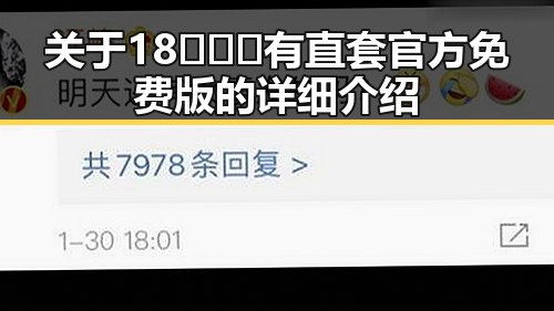 关于18❌❌❌有直套官方免费版的详细介绍