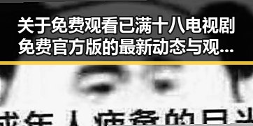 关于 免费观看已满十八电视剧免费官方版 的最新动态与观看指南