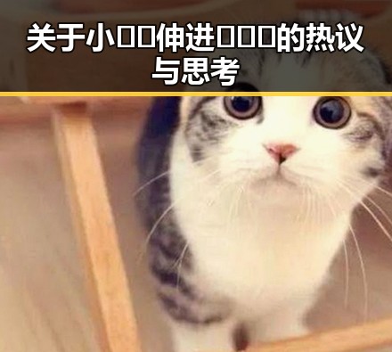 关于小🐔🐔伸进🈲🔞🔞的热议与思考