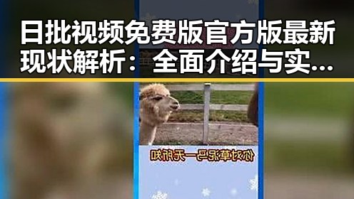 日批视频免费版官方版最新现状解析：全面介绍与实用指南
