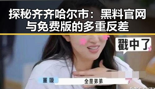 探秘齐齐哈尔市:黑料 官网与免费版的多重反差