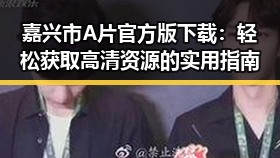 嘉兴市A片官方版下载：轻松获取高清资源的实用指南