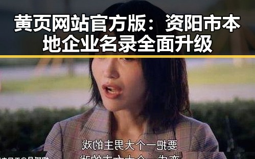 黄页网站官方版：资阳市本地企业名录全面升级