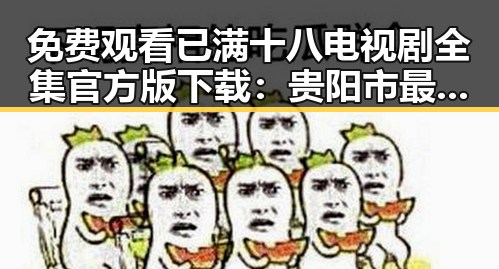 免费观看已满十八电视剧全集官方版下载：贵阳市最新资源指南