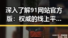 深入了解91网站官方版：权威的线上平台选择