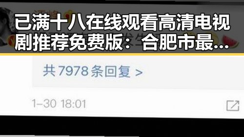 已满十八在线观看高清电视剧推荐免费版:合肥市最新动态