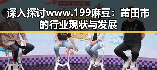 深入探讨www.199麻豆：莆田市的行业现状与发展