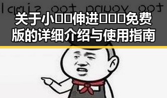 关于小🐔🐔伸进🈲🔞🔞免费版的详细介绍与使用指南