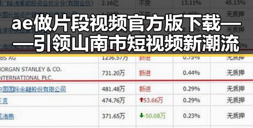 ae做片段视频官方版下载——引领山南市短视频新潮流