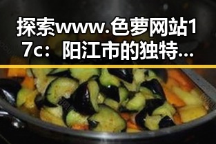 探索 www.色 萝网站17c：阳江市的独特魅力与发展现状
