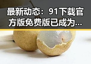 最新动态:91下载官方版免费版已成为用户首选