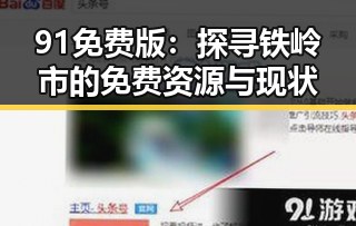 91免费版：探寻铁岭市的免费资源与现状