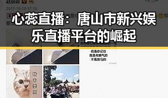 心蕊直播：唐山市新兴娱乐直播平台的崛起