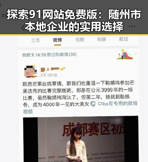 探索91网站免费版：随州市本地企业的实用选择