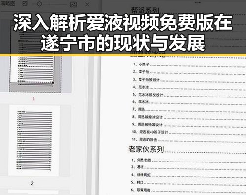 深入解析爱液视频免费版在遂宁市的现状与发展
