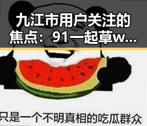 九江市用户关注的焦点:91 一起草wwwcom91官方版下载